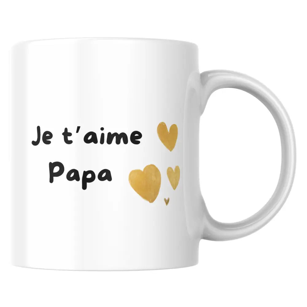 Mug Je t’aime Papa – cadeau Fête des Pères en céramique