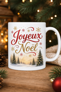 Le mug Joyeux Noël Famille, un cadeau personnalisé et chaleureux