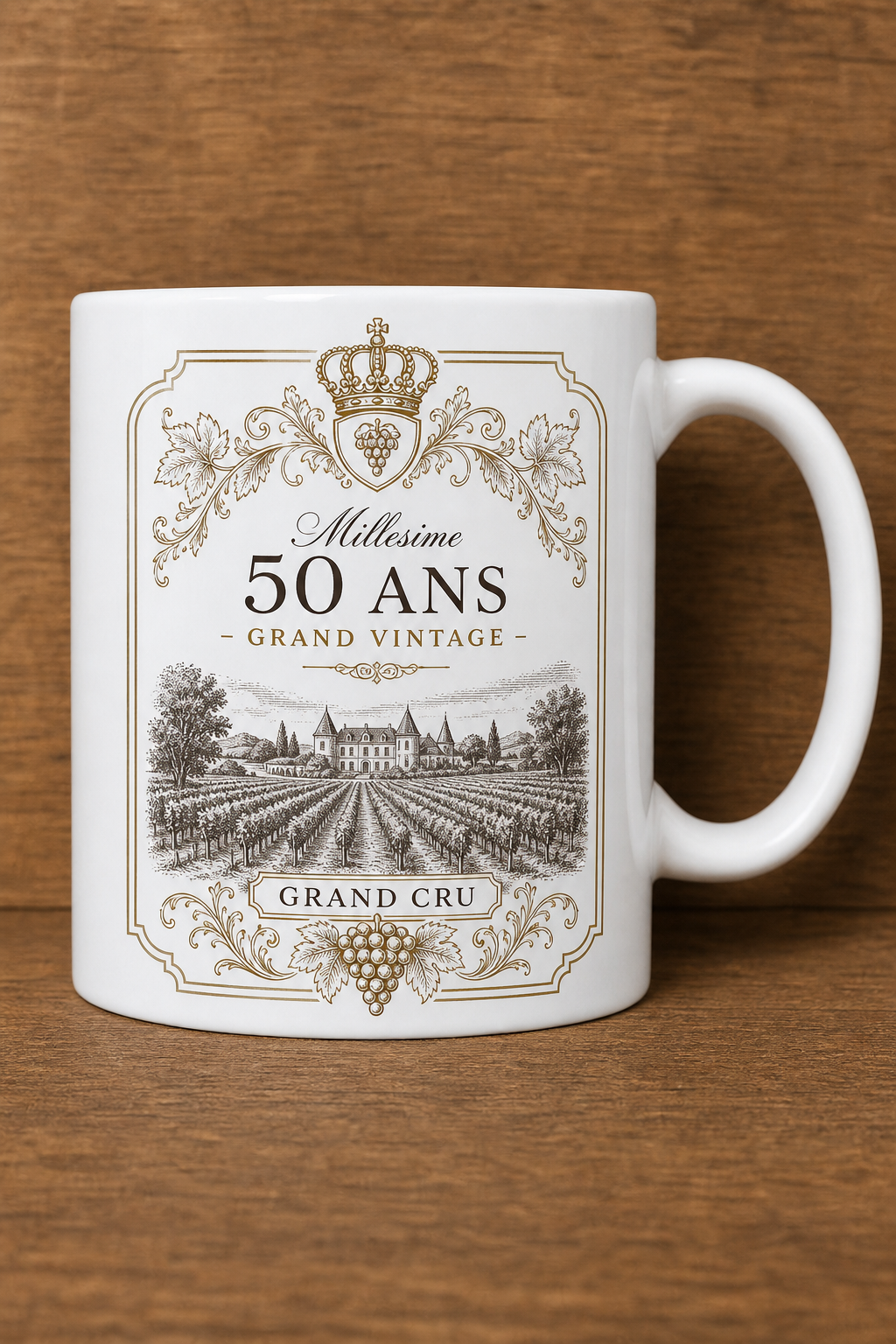 Mug 50 Ans Millesime — mug personnalisé en céramique