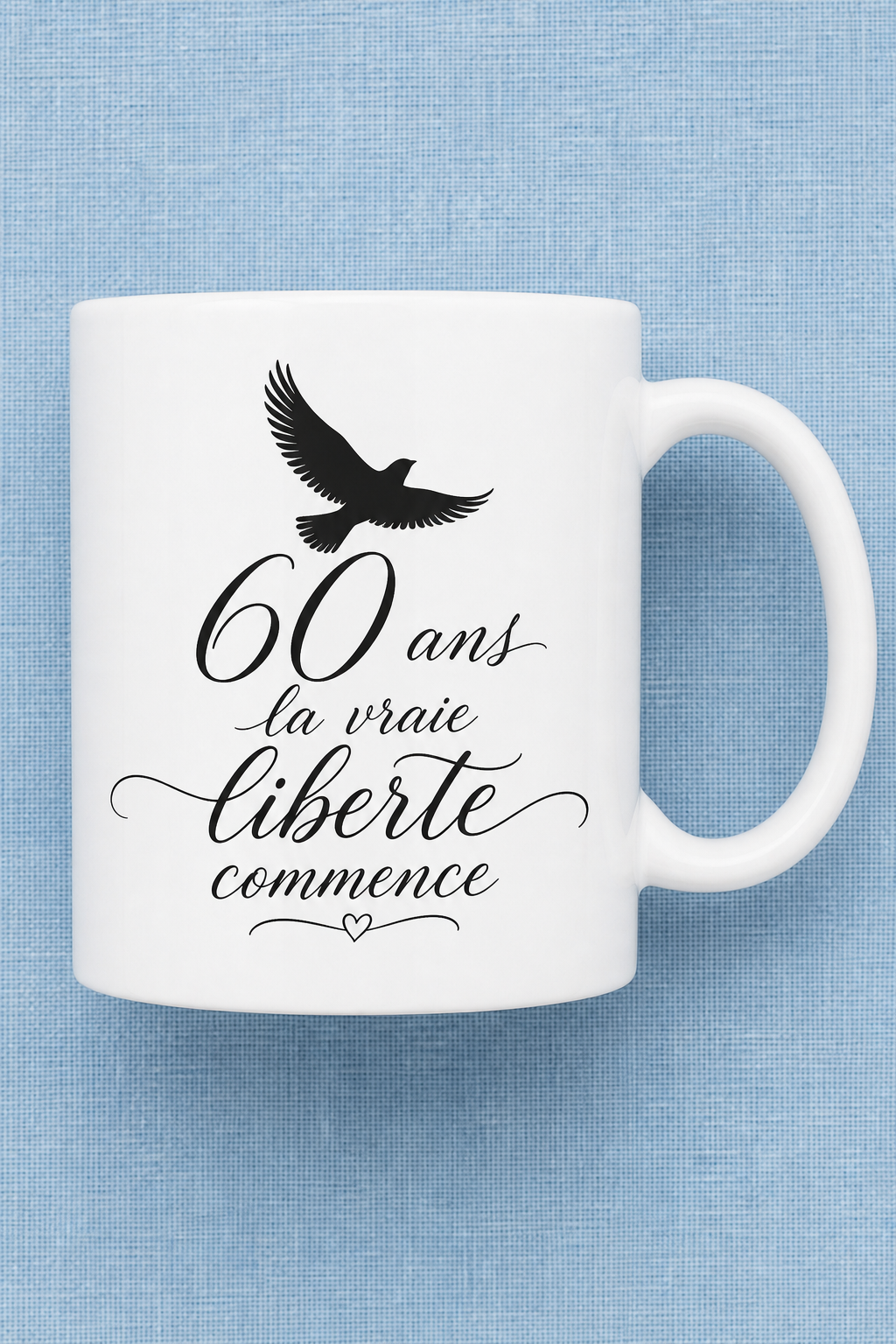 Mug 60 Ans Liberté — mug personnalisé en céramique
