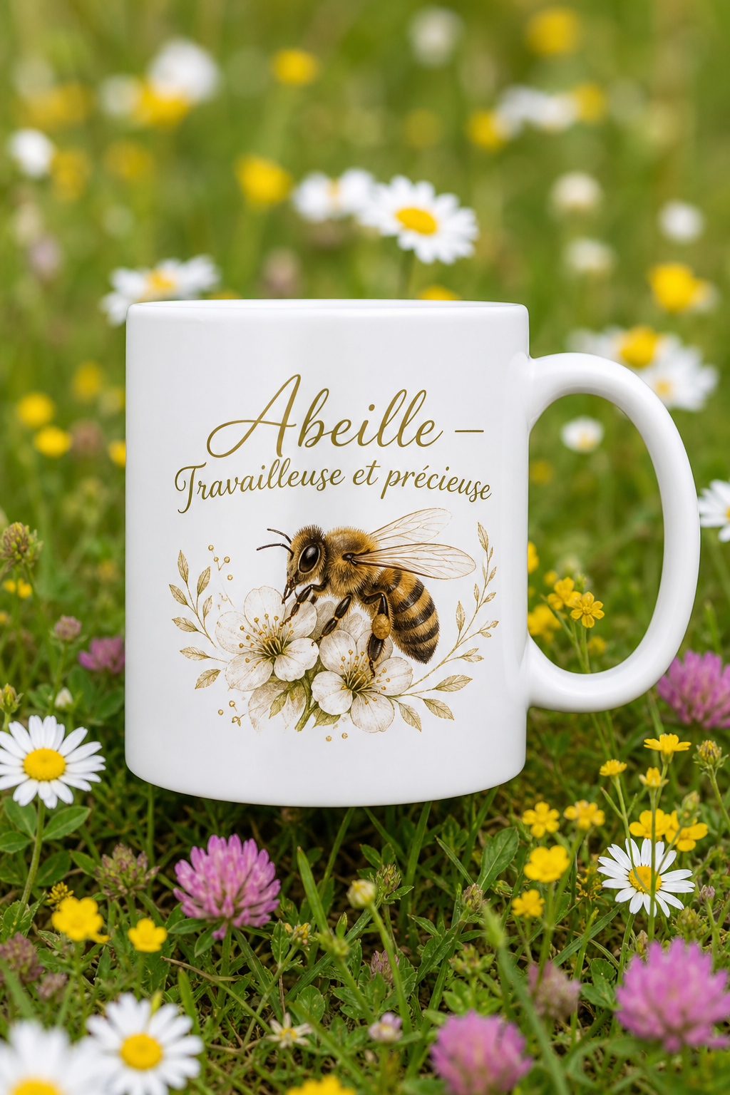 Mug Abeille Travailleuse — mug personnalisé en céramique