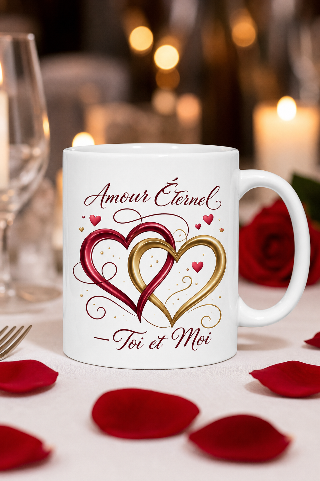 Mug Amour Éternel — mug personnalisé en céramique