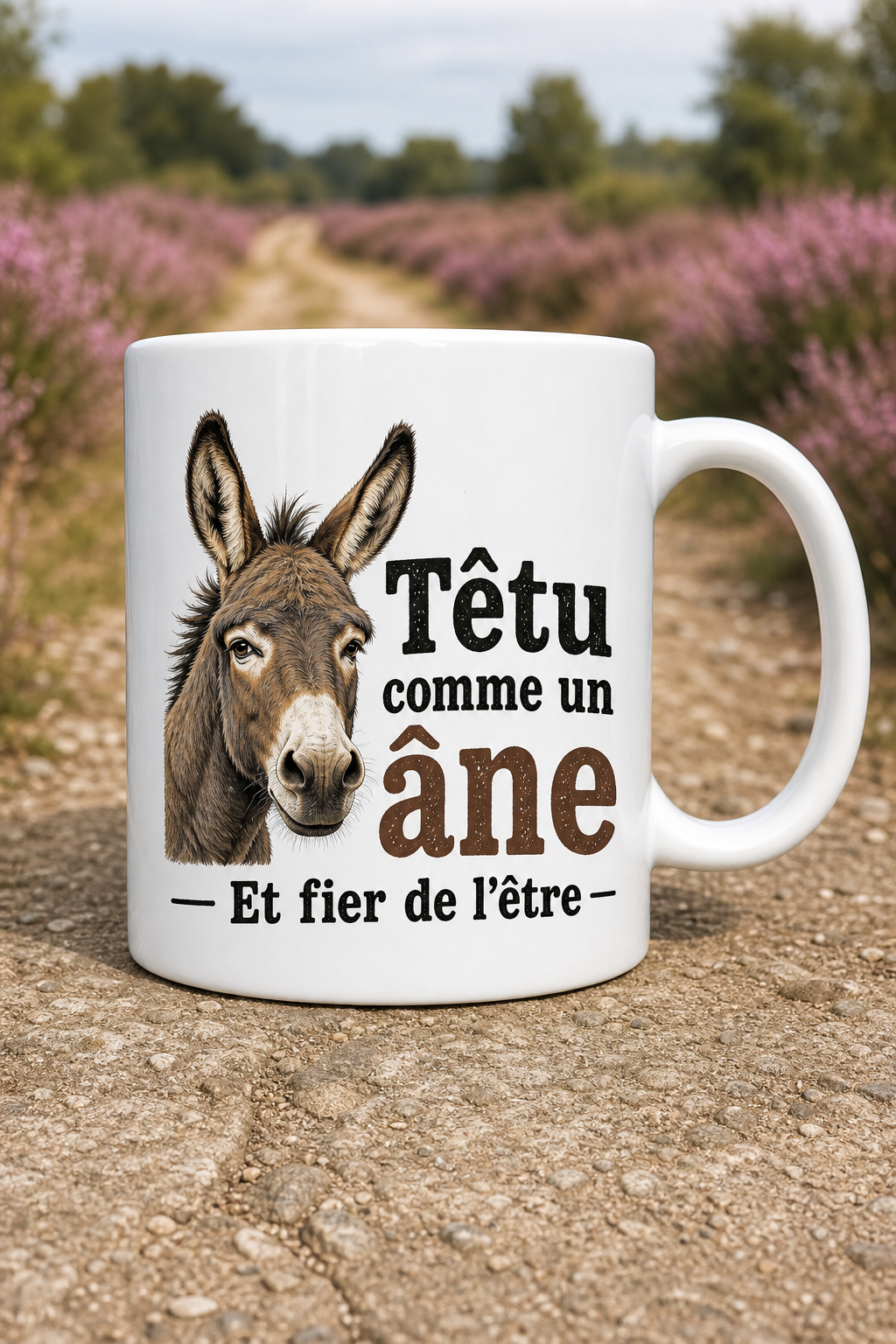 Mug Âne Têtu — mug personnalisé en céramique