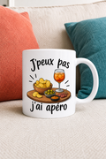 Mug Apéro Humour — mug personnalisé en céramique