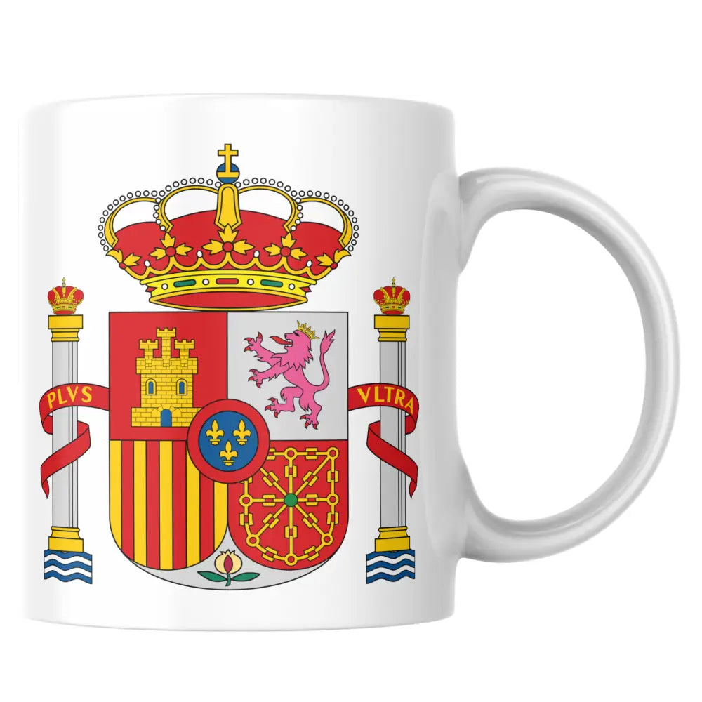 Mug céramique armoiries d'espagne - tasse patriotique — tasse illustrée artisanale Made in France
