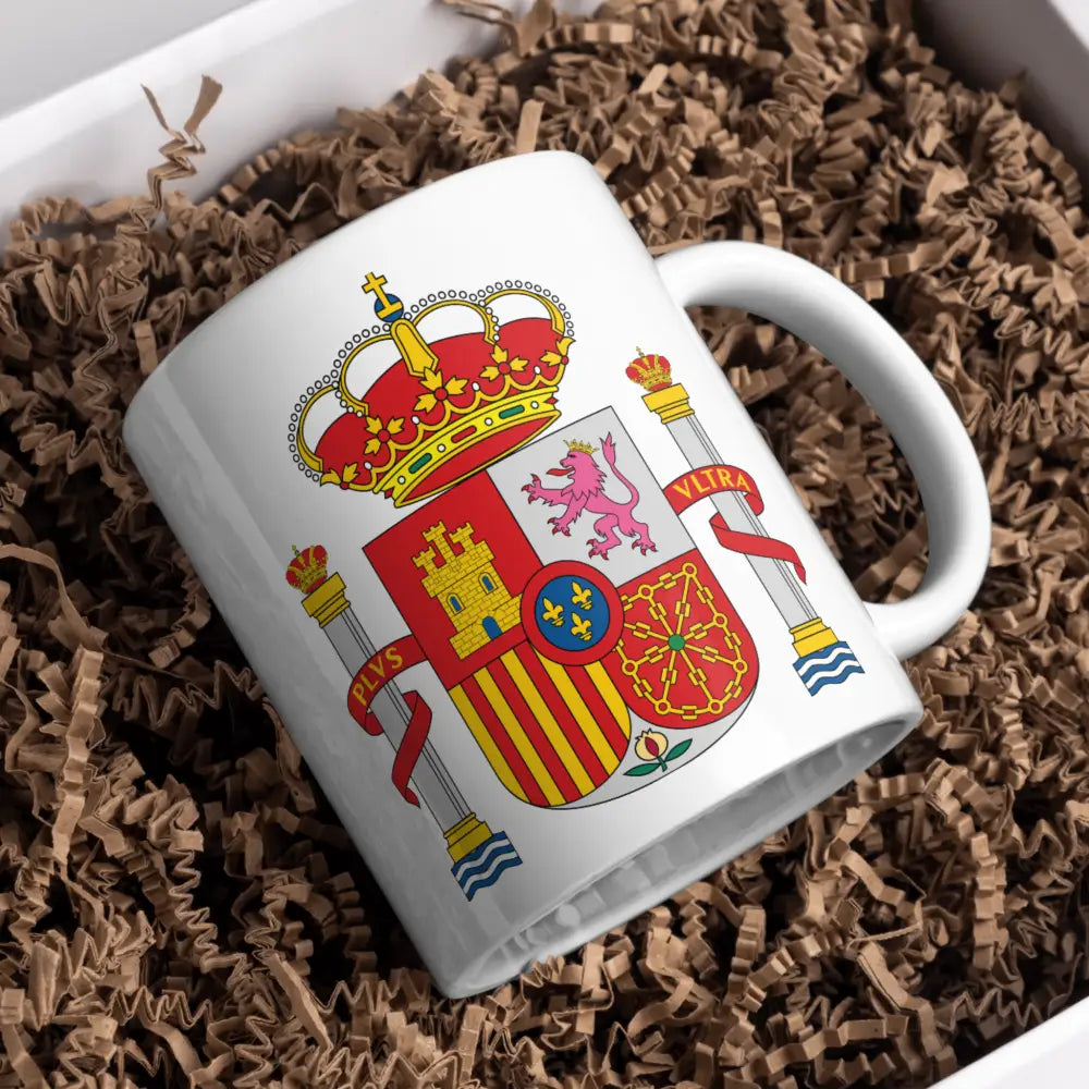 Tasse armoiries d'espagne - tasse patriotique vue de face — mug céramique 330 ml nord de France