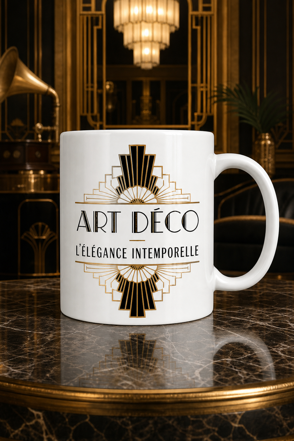Mug Art Déco — mug personnalisé en céramique
