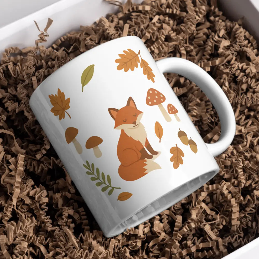 Tasse renard vue de face — mug illustré pour amoureux des animaux céramique nord de France