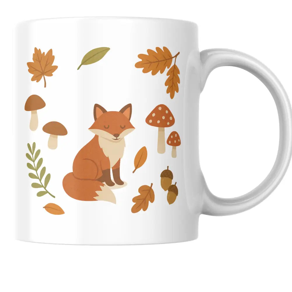 Mug automne renard – tasse en céramique cosy