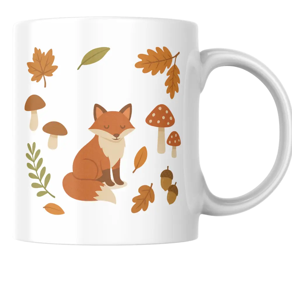 Mug automne renard – tasse en céramique cosy – Instant Mugs - Mug