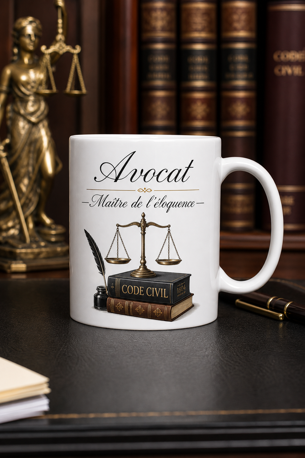 Mug Avocat Éloquent — mug personnalisé en céramique
