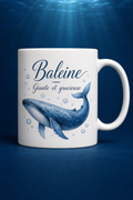 Mug Baleine Géante — mug personnalisé en céramique