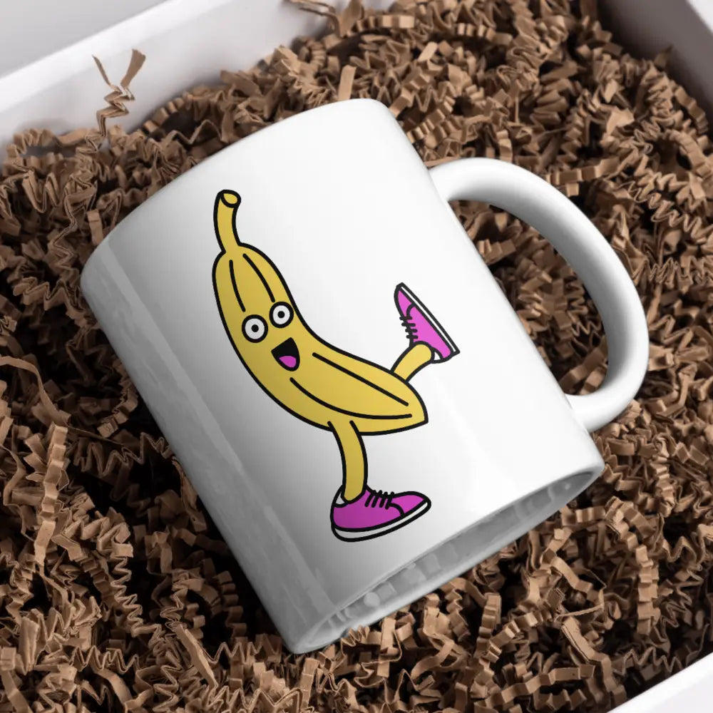 Tasse humoristique banane fun vue de face — mug céramique 330 ml nord de France