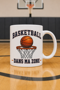Mug Basketball Passion — mug personnalisé en céramique