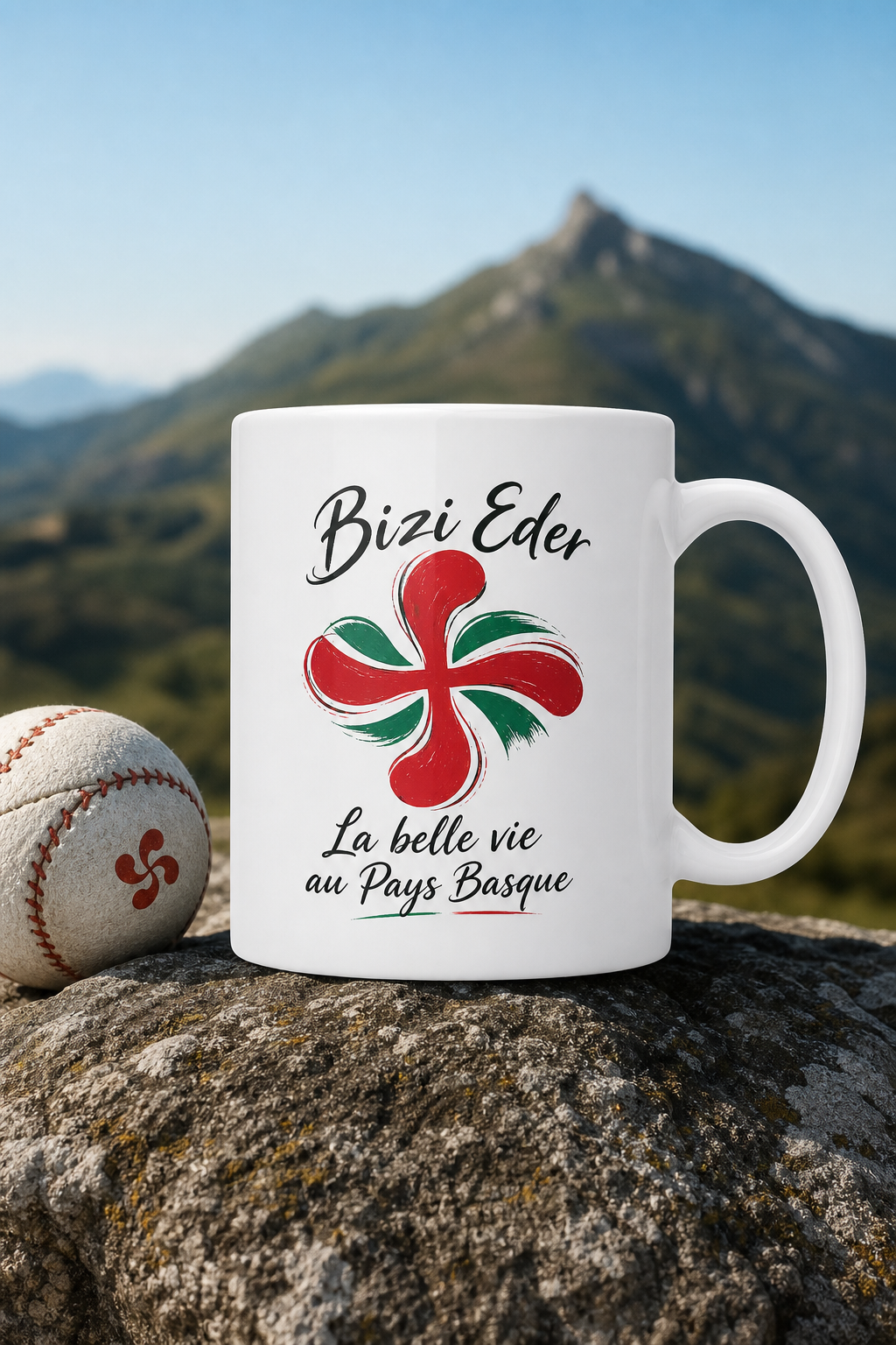 Mug Basque Bizi Eder — mug personnalisé en céramique