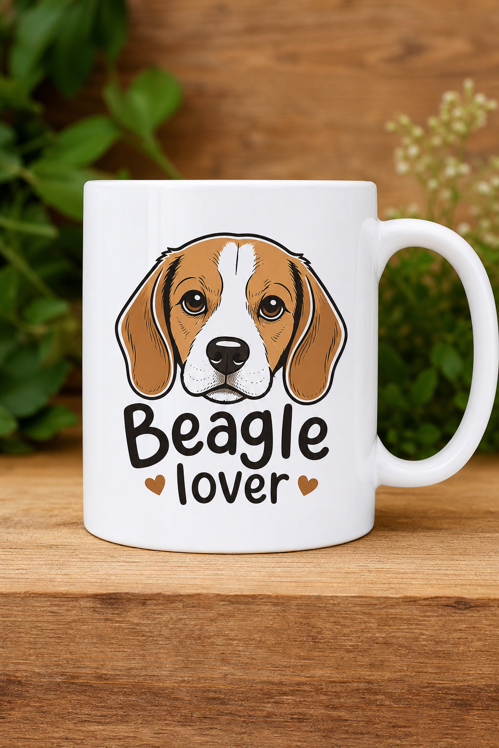 Mug Beagle Passion — mug personnalisé en céramique