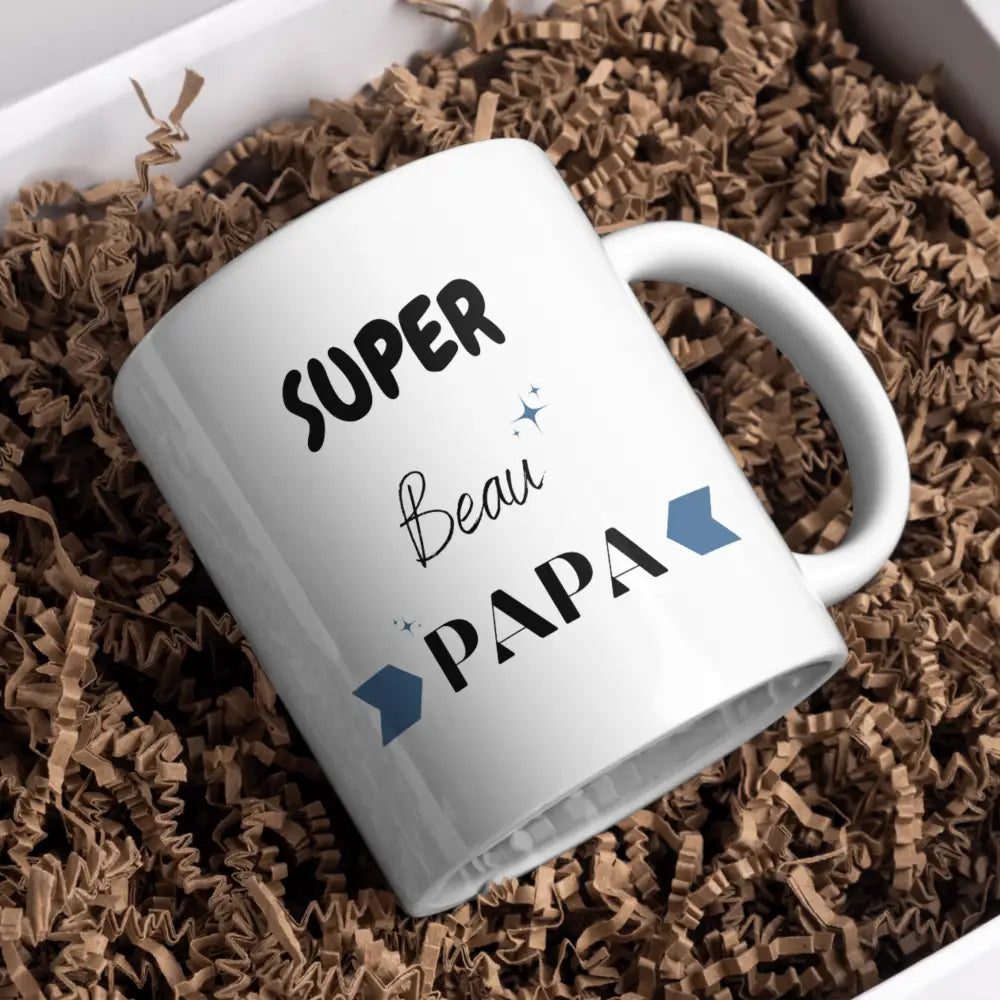 Mug beau papa – tasse en céramique personnalisable – Instant Mugs - Mug
