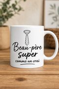 Mug Beau Père Super — mug personnalisé en céramique