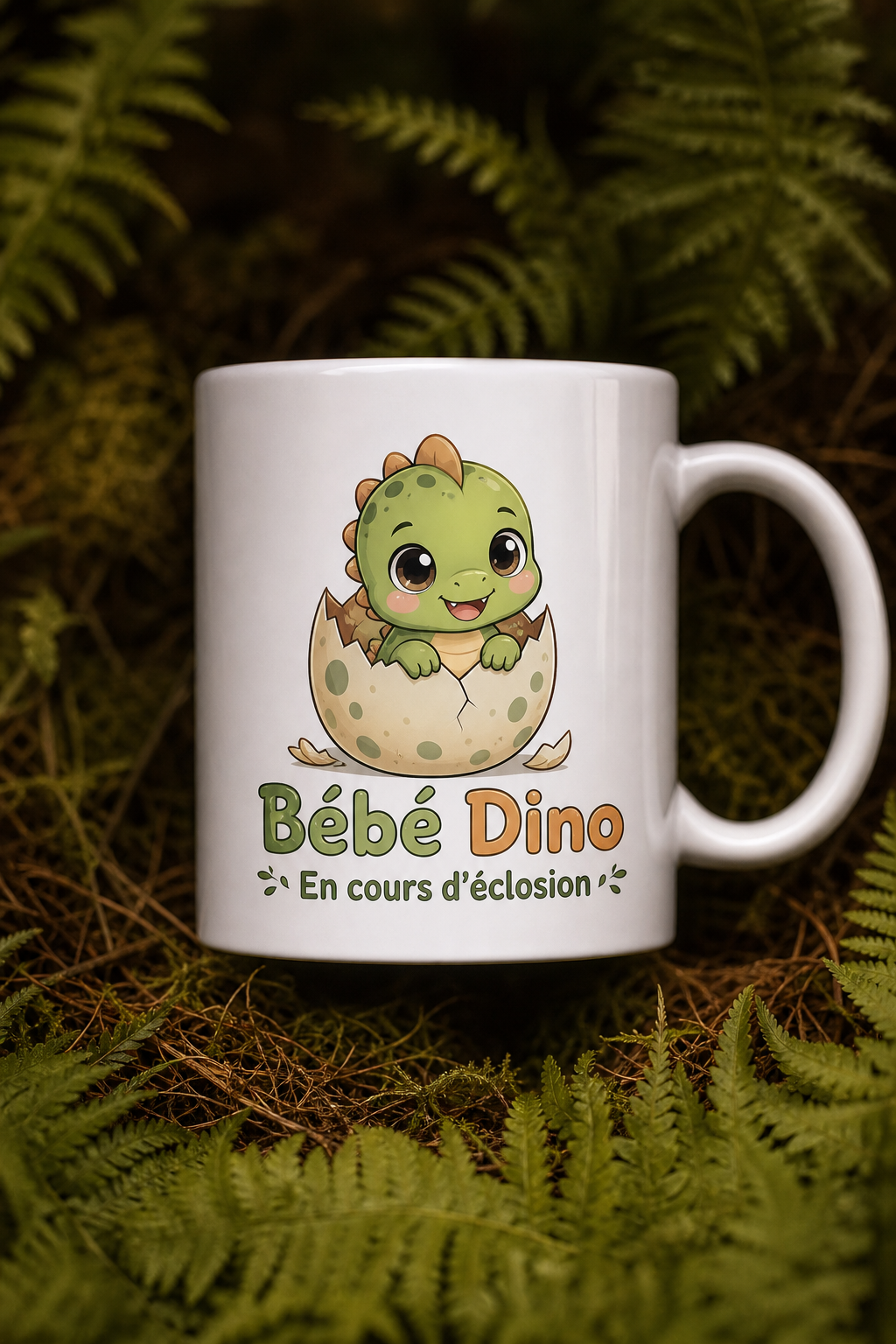 Mug Bébé Dino — mug personnalisé en céramique