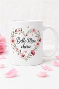 Mug Belle-Mère Chérie — mug personnalisé en céramique