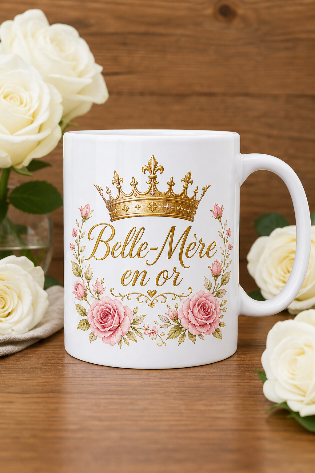 Mug Belle-Mère en Or — mug personnalisé en céramique