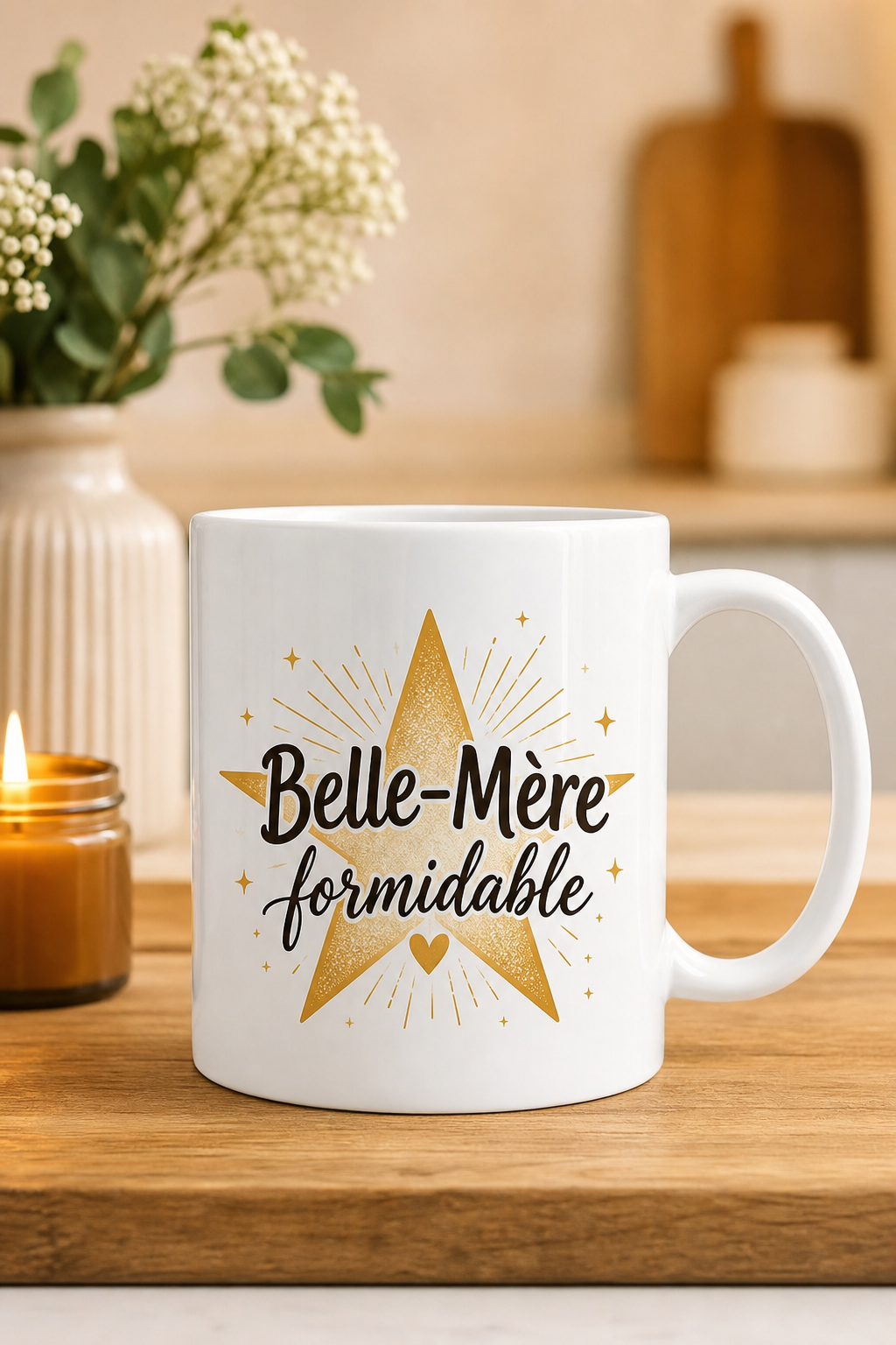 Mug Belle-Mère Formidable — mug personnalisé en céramique