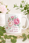 Mug Belle-Mère Merci — mug personnalisé en céramique