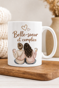 Mug Belle Soeur Complice — mug personnalisé en céramique