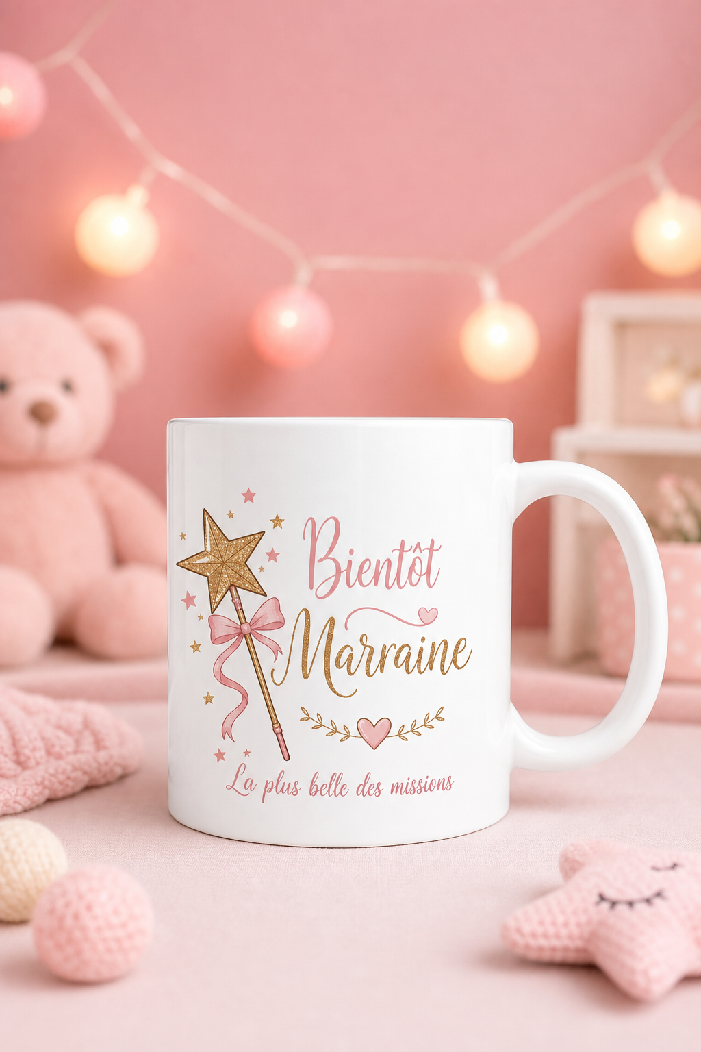 Mug Bientôt Marraine — mug personnalisé en céramique