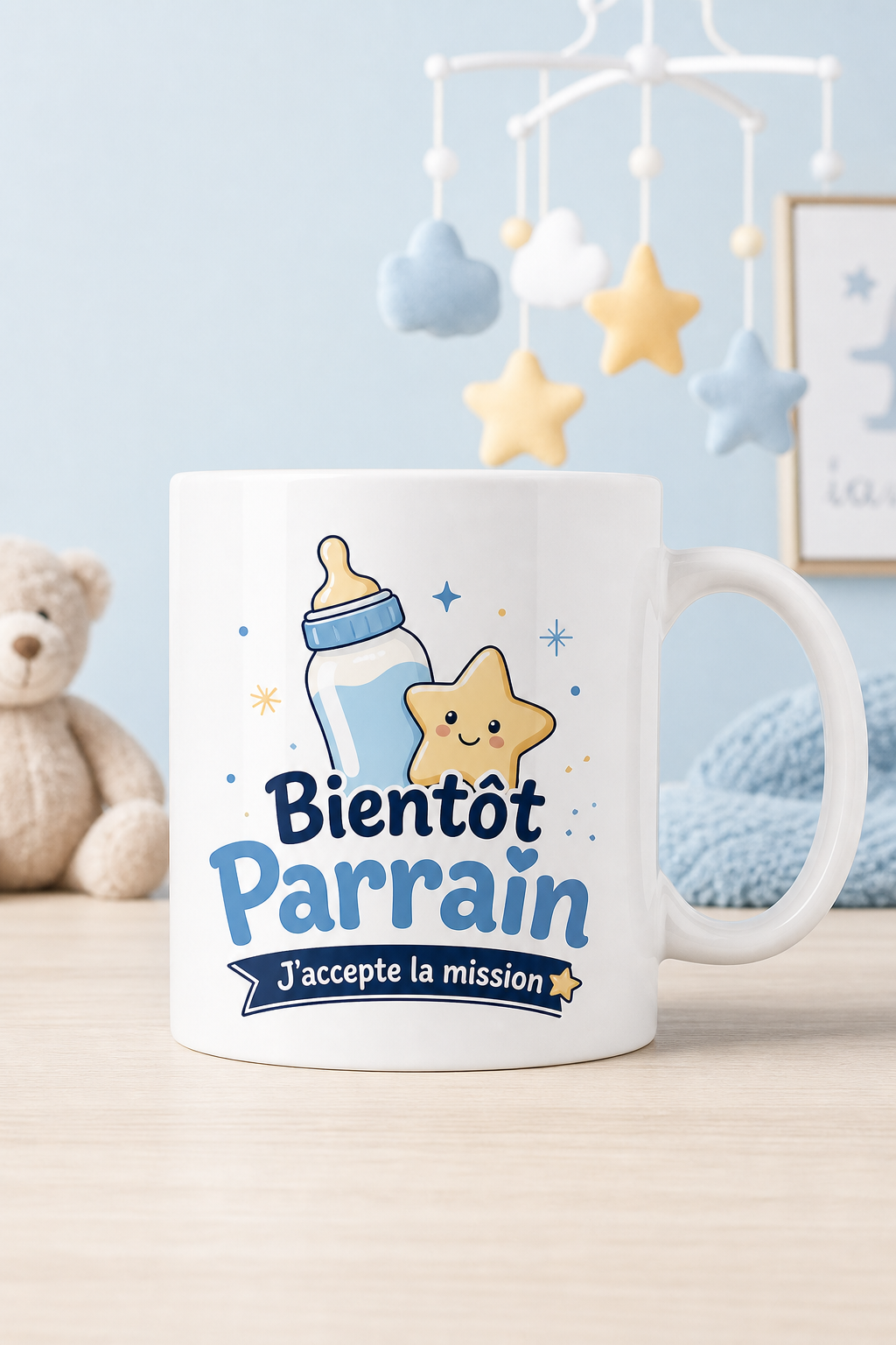 Mug Bientôt Parrain — mug personnalisé en céramique