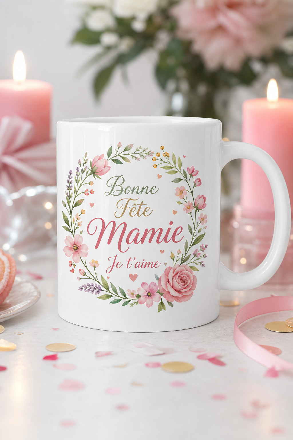 Mug Bonne Fête Mamie — mug personnalisé en céramique