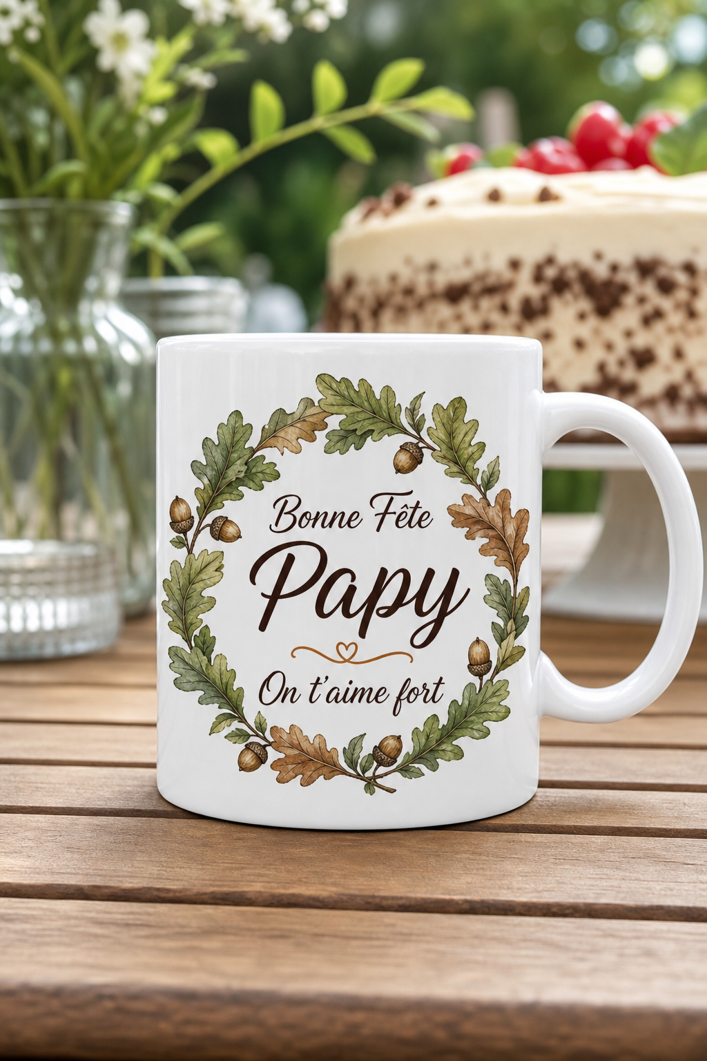 Mug Bonne Fête Papy — mug personnalisé en céramique