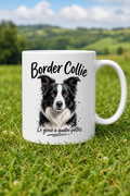 Mug Border Collie Génie — Pour les amoureux un brin malins du fidèle compagnon