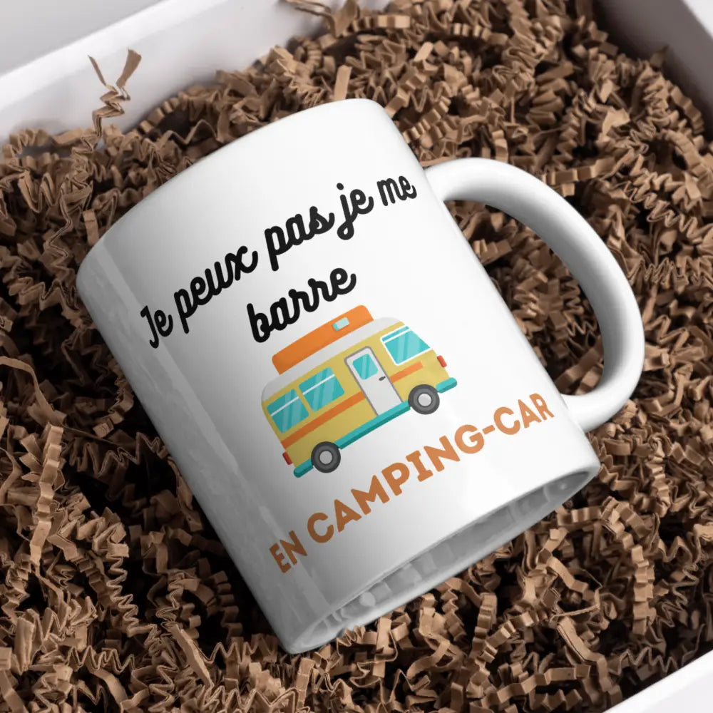 Tasse camping vue de face — mug passionné sport céramique nord de France cadeau