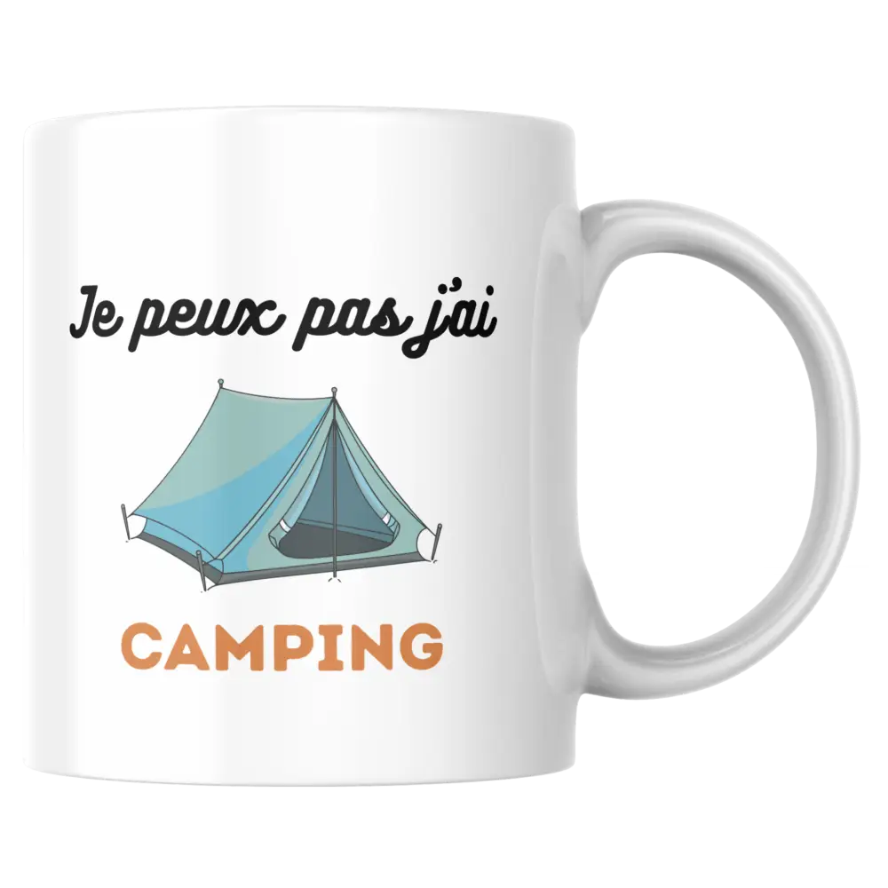 Mug camping – « Je peux pas j’ai camping » – Instant Mugs - Mug