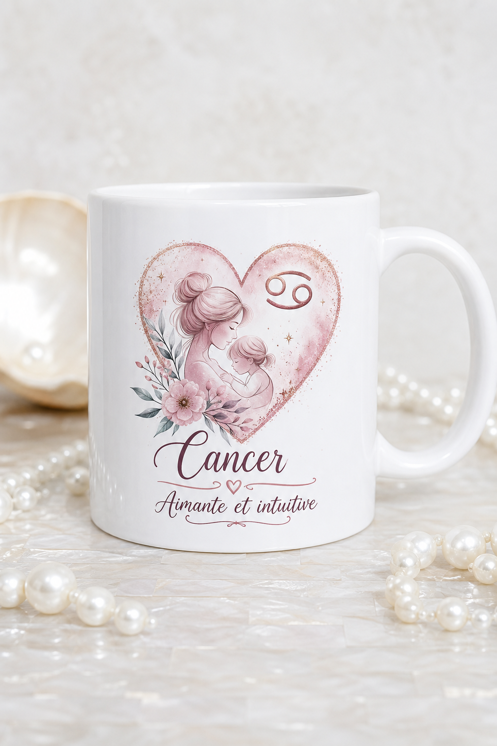 Mug Cancer Elle — mug personnalisé en céramique