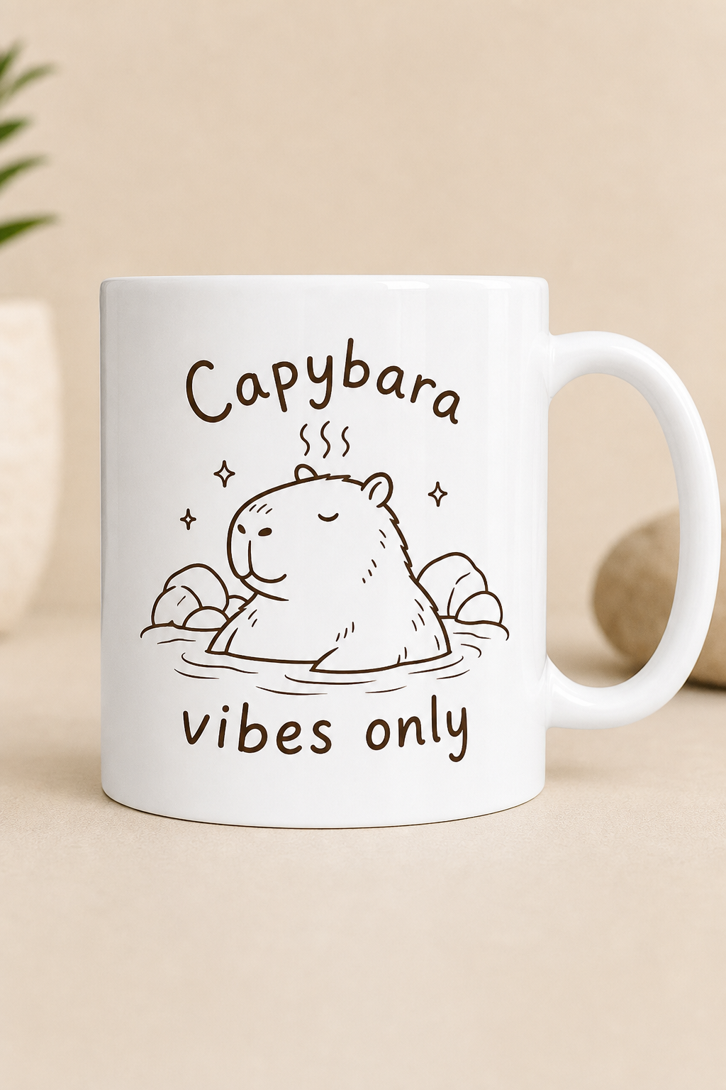 Mug Capybara Zen — mug personnalisé en céramique