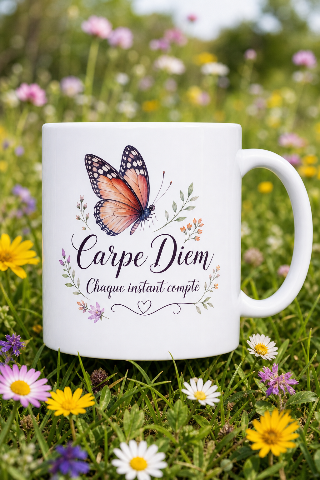Mug Carpe Diem — mug personnalisé en céramique