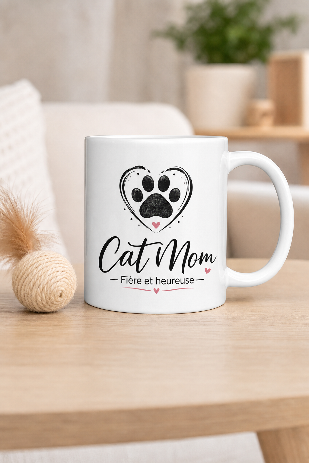 Mug Cat Mom — mug personnalisé en céramique