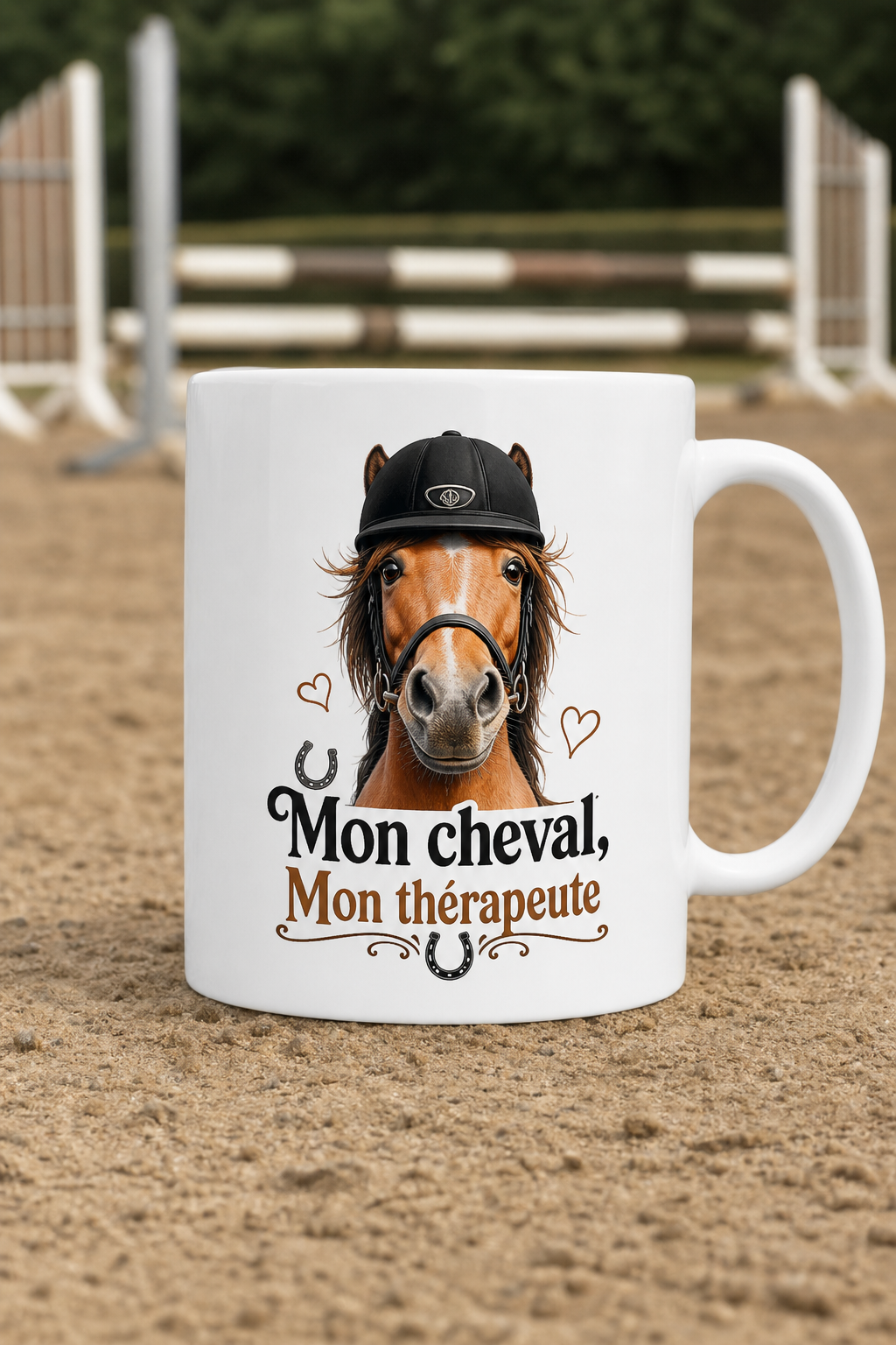 Mug Cavalière Humour — mug personnalisé en céramique