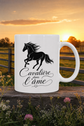 Mug Cavalière Passion — mug personnalisé en céramique