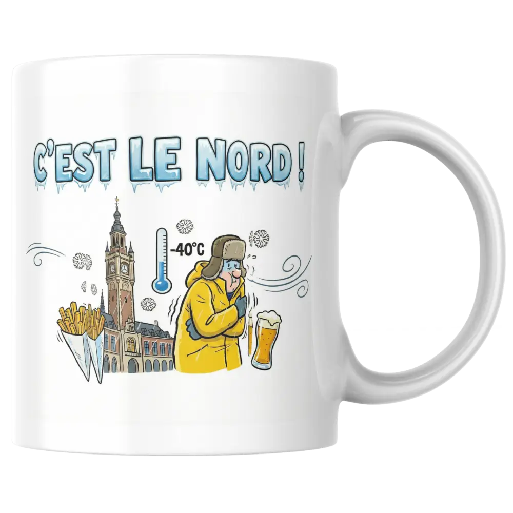 Mug C’est le Nord! Tasse illustrée esprit Nord - Mug