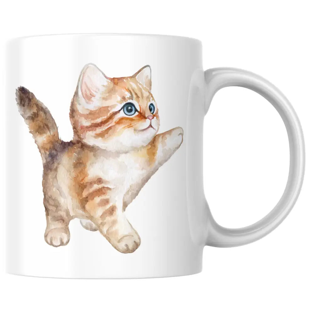 Mug chat aquarelle – tasse en céramique personnalisable — mug personnalisé en céramique