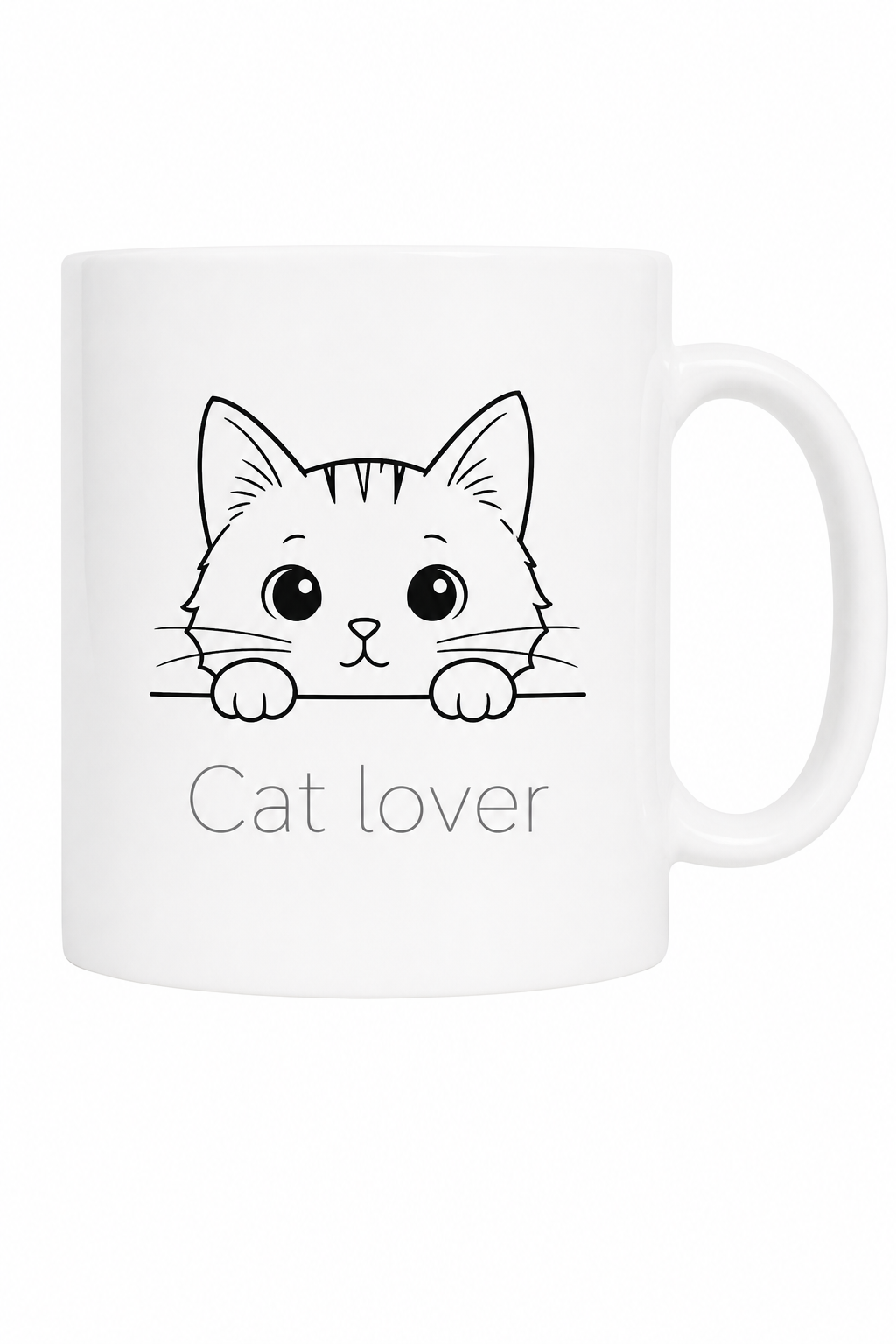 Mug Chat Curieux — mug personnalisé en céramique