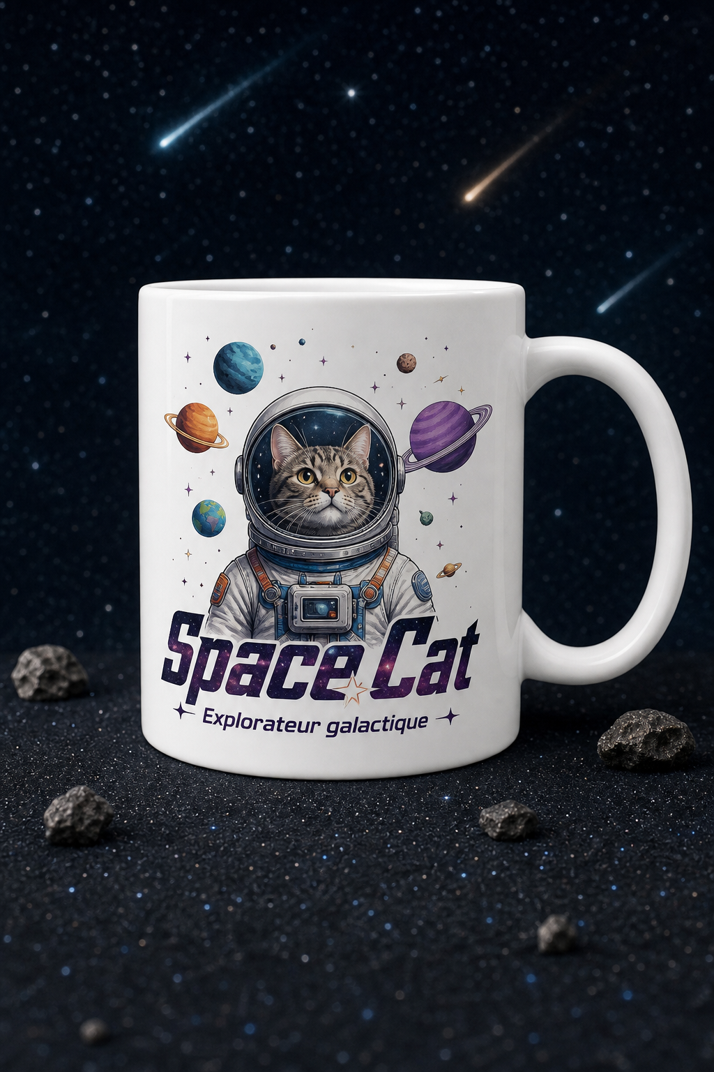 Mug Chat Galaxie — mug personnalisé en céramique