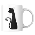 Mug chat silhouette – tasse en céramique élégante et personnalisable – Instant Mugs - Mug