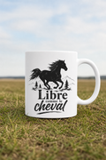 Mug Cheval Liberté — mug personnalisé en céramique