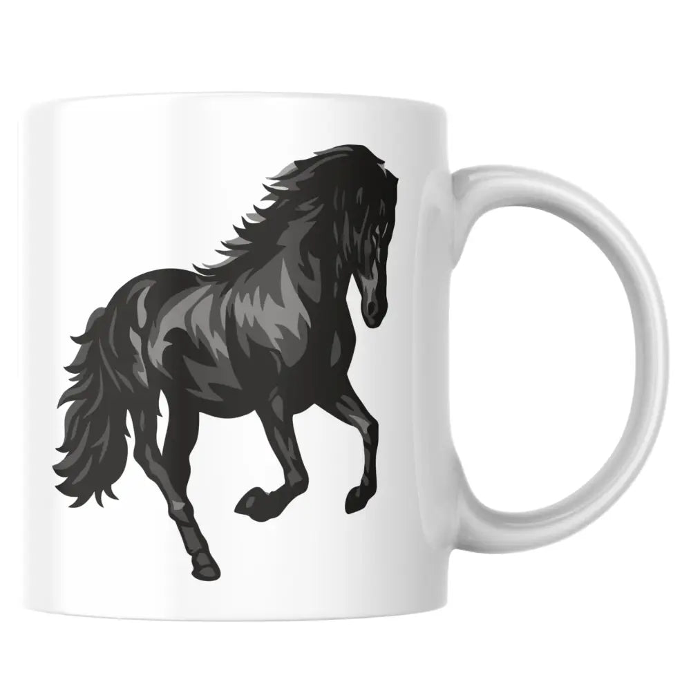 Mug cheval noir — mug personnalisé en céramique