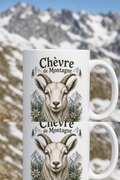 Mug Chèvre de Montagne — Un souffle d’air pur et de nature sauvage à chaque matinée