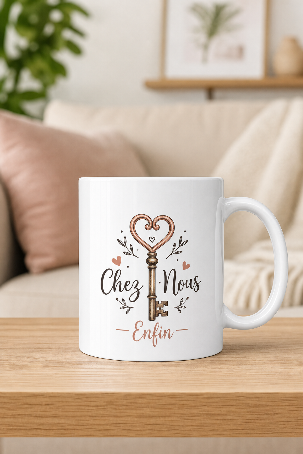 Mug Chez Nous — mug personnalisé en céramique